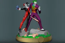 Joker and Harley 3D Print Model in SCI-FI 641381