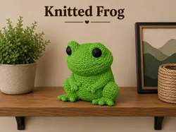 Knitted Frog - Free 3D Print Model