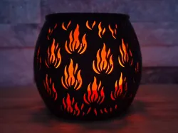 LED Tealight / Puck Light w. LED Diffuser "Flame"  - Free 3D Print Model