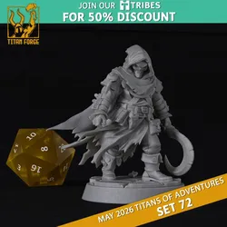 Male Human Warlock - DnD Hero Characters - Titans of Adventures Set 72