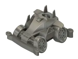 Mini 4WD Dash 05 Dancing Doll tooned model featuring deformed 3D Print Model in Vehicle 641438