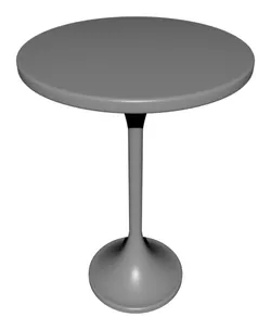Miniature Replica 1:12 Eero Saarinen 03. Tulip Coffee Table for Miniature Dollhouse - 3D Print Inst