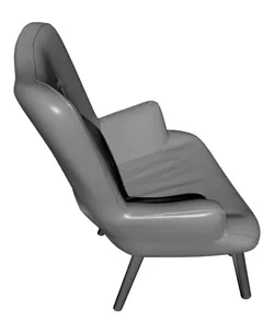 Miniature Replica 1:12 Leonora Ndrevataj 216. Iceberg Armchair Maisons Du Monde for Miniature Dollh