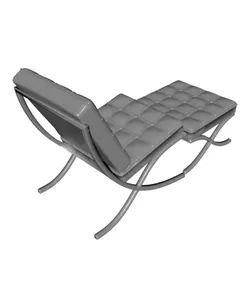 Miniature Replica 1:12 Ludwig Van Der Rohe 02. Barcelona Chair for Miniature Dollhouse - Vitra - 3D