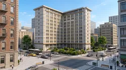 Modern L-Shape Mixed-Use Complex 12 Floors