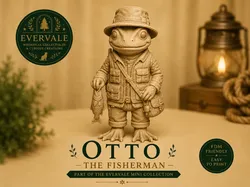 Otto the Fisherman | Evervale Mini Collection - Free 3D Print Model