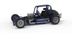 Pavement Silver Crown Car Base Version 2 Scale 1 to 25 3D Print Model in Vehicle 628481