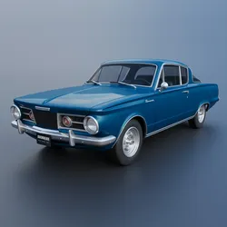 Plymouth Barracuda 1965 3D Print Model in Automotive 642398