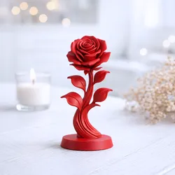 Rose Flower Figurine | Elegant Floral Sculpture | Romantic Gift & Decor
