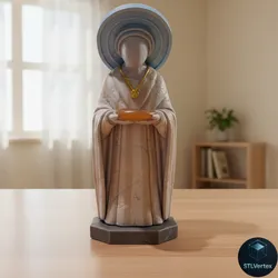 Saint Lucy Statue 3D Print Mold 3D Print Model in Sculpture 628247