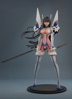 Satsuki Kiryuin 3D Print Model in Woman 642286