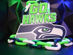 Seattle Seahawks hype chain - Free 3D Print Model