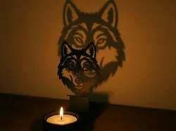 Shadow Art - Wolf - Free 3D Print Model