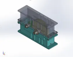 Single-Stage Helical Gear Reducer | SolidWorks Project