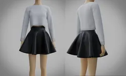 Skater Outfit Sweater and Skirt Set