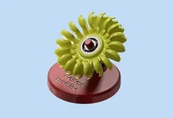 Small Pelton type desktop hydraulic turbine