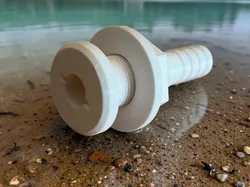 Thru Hull Bilge Water Pump Outlet ¾” Hose - Free 3D Print Model