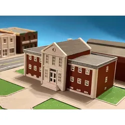 Town hall US (z-scale) - Free 3D Print Model