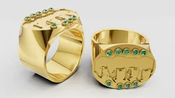 3D GOLD RING 3D Print Model in Pendants 589454
