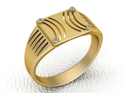 3D GOLD RING 3D Print Model in Pendants 589856