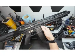 Complete AEG housing - Airsoft M4 (AR15 style) - Skeletonized - Fully Printable