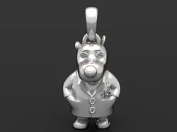 Diamond eye pendant 3D Print Model in Pendants 591430