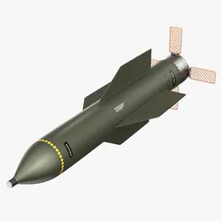 High Quality GBU-57AB MOP Bunker Buster Bomb Realistic PBR Textured Low High Poly
