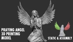 Praying Angel 3D Print Model in Sculpture 591053