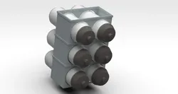 Stackable bidon storage system 3D Print Model in Accessories 589891