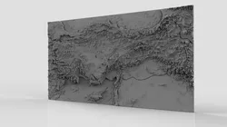 Turkey relief map Turkiye fiziki haritasi 3D Print Model in Other 591557