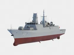 Type 054 B class frigate 545 Luothe