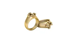 3D GOLD RING 3D Print Model in Pendants 592845
