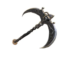 Dark Skull Battle Scythe