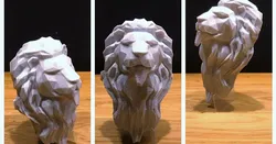 Lion Head Lowpoly FIXED