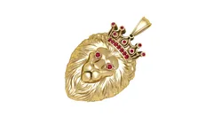LION KING FACES PENDANT 3D Print Model in Pendants 592072