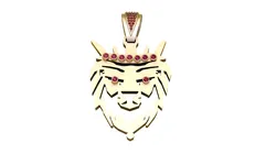 LION KING PENDANT 3D Print Model in Pendants 592058
