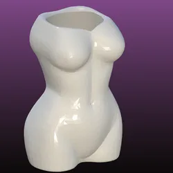 Planter, Female bust