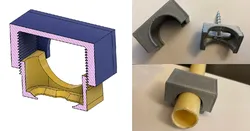 PVC holder 10-20mm tube