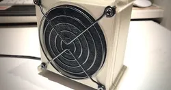 Solder fume extractor with magnetic assembly