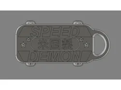 SPEED DEMON keychain
