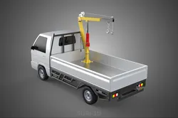SWIVEL JIB CRANE LIFTING WINCH HOIST HOOK FLATBED TRUCK PICKUP