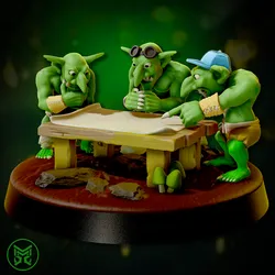 Three scheming goblins