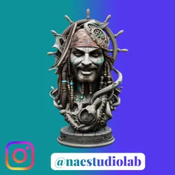 Captain Jack Sparrow: The Legend of the Seven Seas Bust