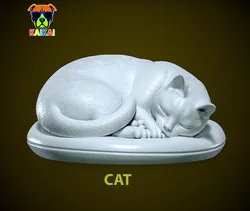 CAT - Sleeping Cat Urban vibes 3D Print Model in Animals 575730