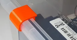 Clip for IKEA Samla boxes (presses lid on, for a tight seal)