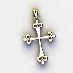 CROSS STYLE PENDANT 3D PRINTABLE MODEL 3D Print Model in Pendants 595830