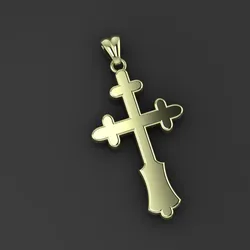 CROSS STYLE PENDANT MODEL 3D Print Model in Pendants 595833