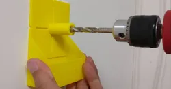 Drilling guide and drill dust collector for wall drilling