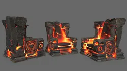 Lava throne