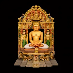 Lord Mahavir Swami – Highly Detailed Jain Tirthankara Temple Statue